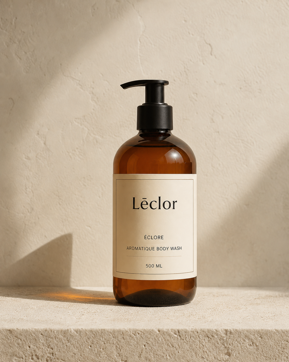ÉCLORE Aromatique Body Wash 500 ml amber pump bottle